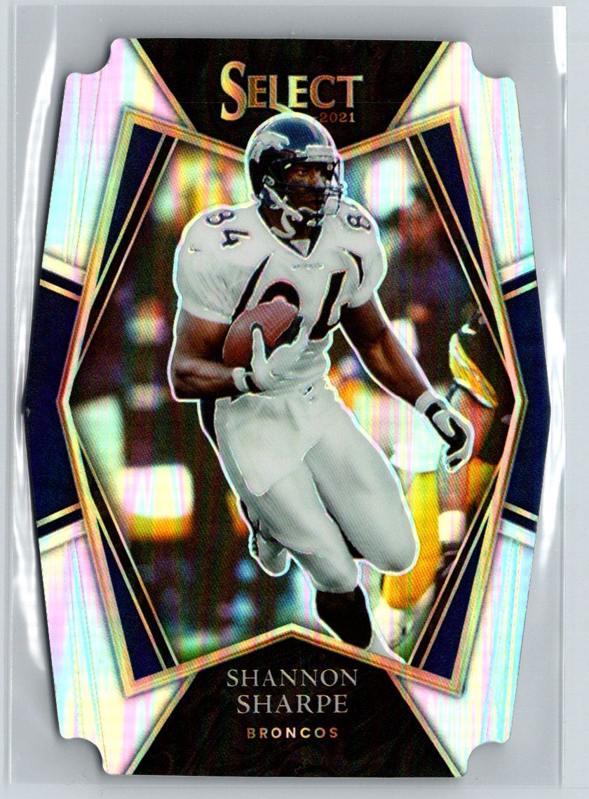 2021 Panini Select #142 Shannon Sharpe Silver Prizm Die Cut M22
