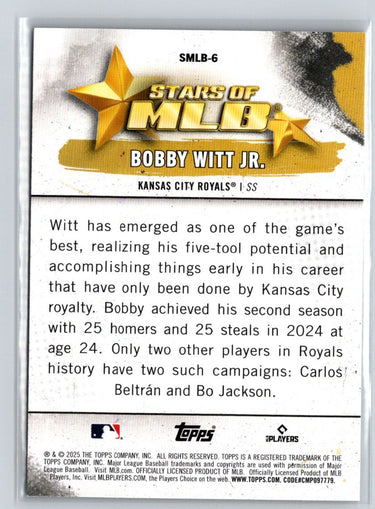 2025 Topps #SMLB-6 Bobby Witt Jr. Stars of MLB M22