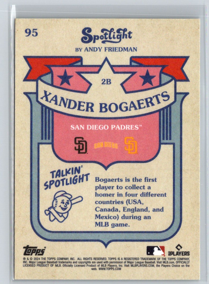 2024 Topps Spotlight by Andy Friedman #95 Xander Bogaerts M23
