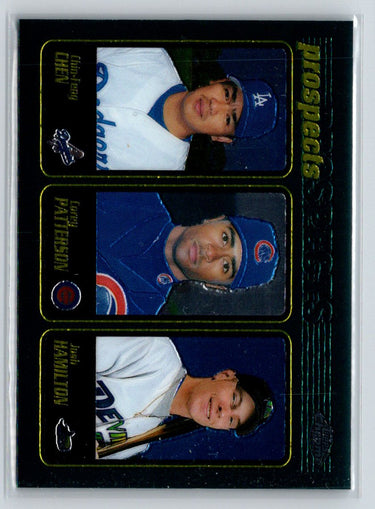 2001 Topps Chrome #287 Chin-Feng Chen / Corey Patterson / Josh Hamilton PROS M23