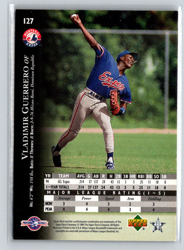 1995 Upper Deck Minor League #127 Vladimir Guerrero M24