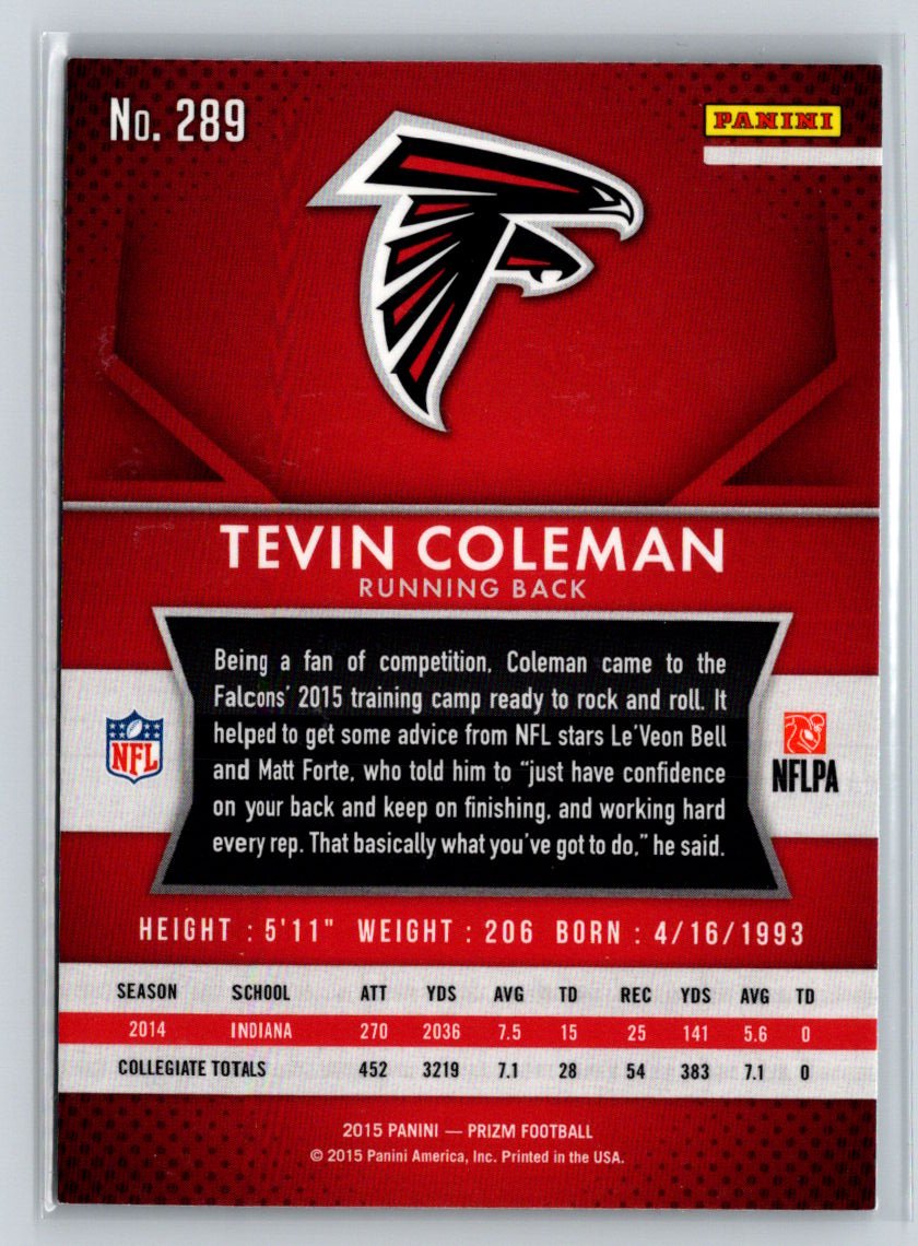 2015 Panini Prizm #289 Tevin Coleman M24