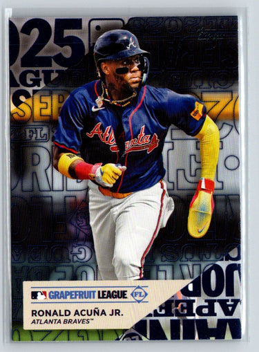 2025 Topps #TG-16 Ronald Acuña Jr. Training Grounds M24