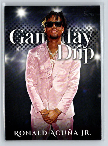 2025 Topps #GD-9 Ronald Acuña Jr. Gameday Drip M24