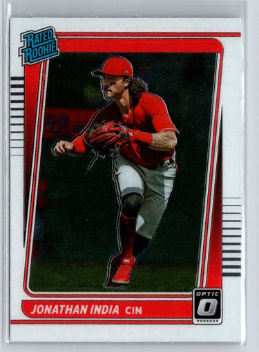 2021 Donruss Optic #101b Jonathan India M25