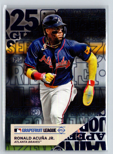 2025 Topps #TG-16 Ronald Acuña Jr. Training Grounds M25