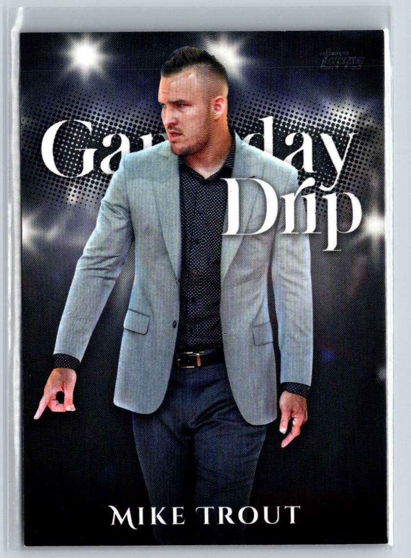 2025 Topps #GD-4 Mike Trout Gameday Drip M25