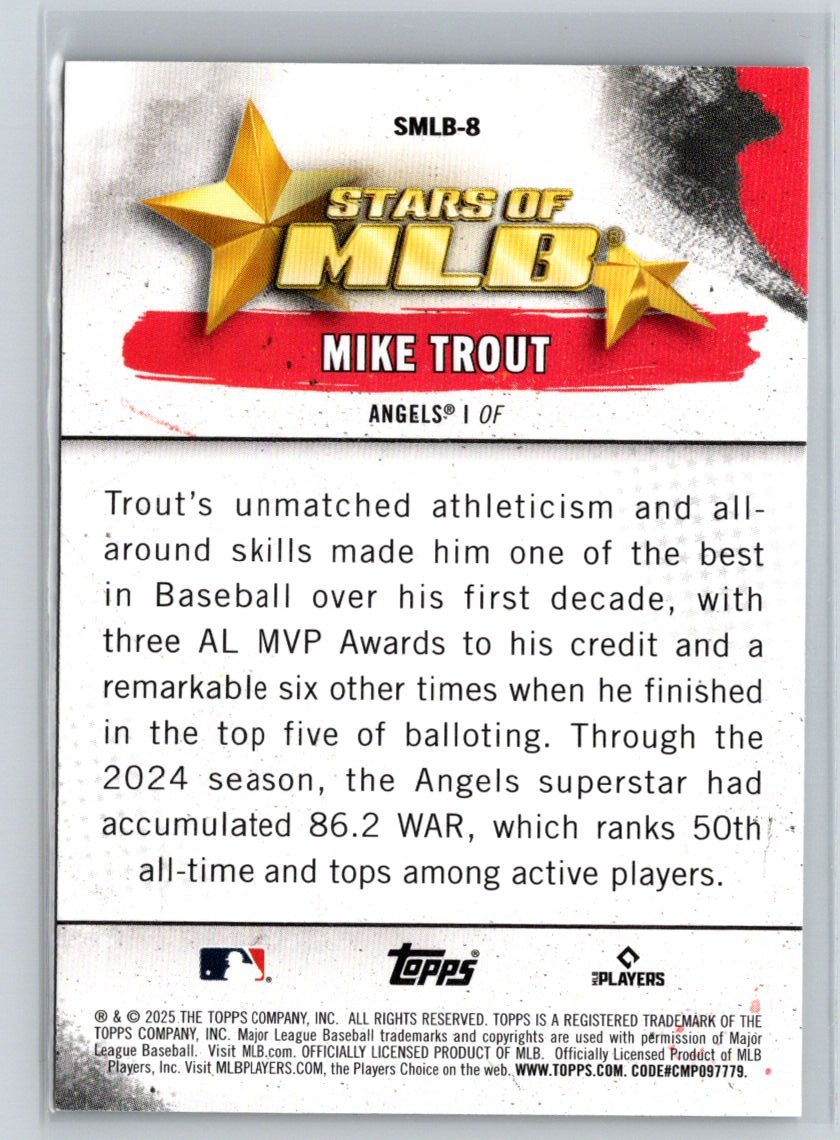 2025 Topps #SMLB-8 Mike Trout Stars of MLB M26