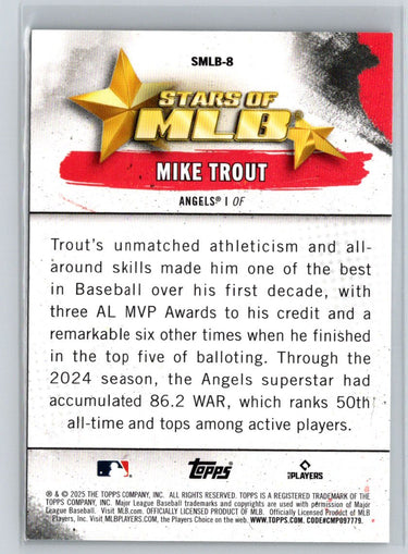 2025 Topps #SMLB-8 Mike Trout Stars of MLB M26