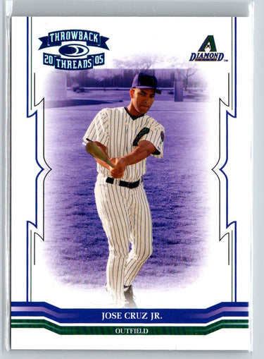 2005 Donruss Throwback Threads #263 Jose Cruz Jr. Blue Century Proof #/150 M27
