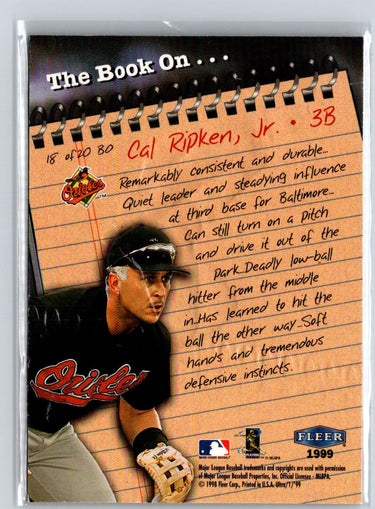 1999 Ultra #18 BO Cal Ripken, Jr. The Book On M27