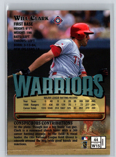 1997 Finest #44 Will Clark M27