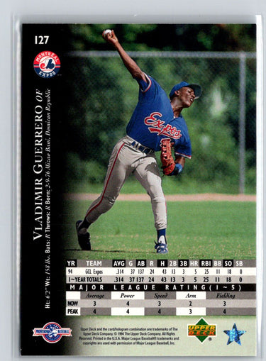 1995 Upper Deck Minor League #127 Vladimir Guerrero M27