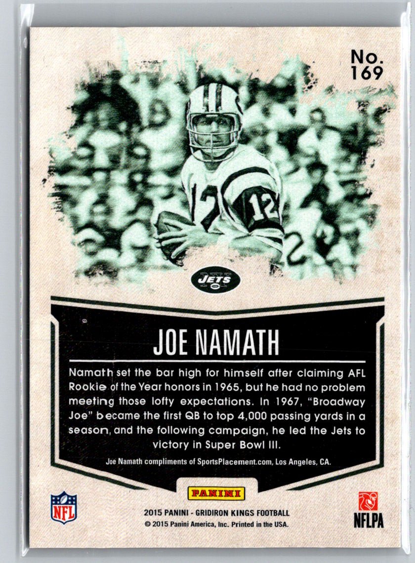 2015 Panini Gridiron Kings #169 Joe Namath M28