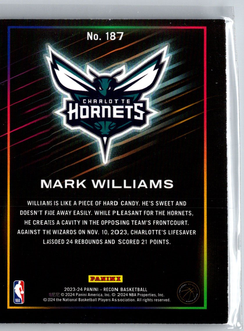 2023-24 Panini Recon #187 Mark Williams Holo Blue #/99 M28