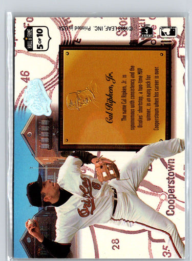 1993 Leaf #5 Cal Ripken, Jr. Heading for the Hall M28