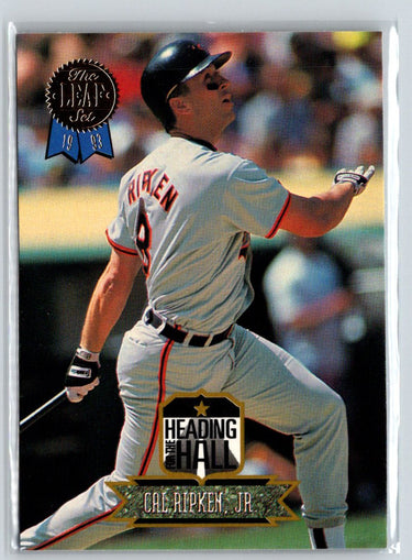 1993 Leaf #5 Cal Ripken, Jr. Heading for the Hall M28