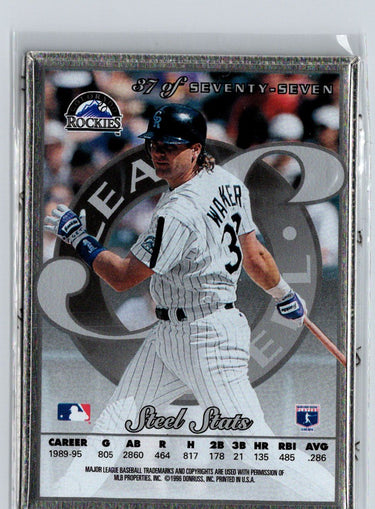 1996 Leaf Preferred #37 Larry Walker Steel M28