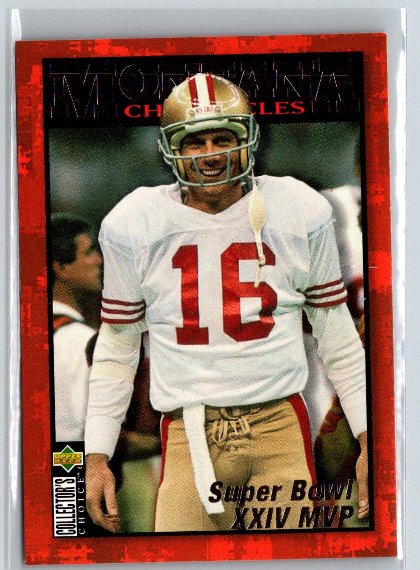 1995 Collector's Choice #JM9 Joe Montana Montana Chronicles M29