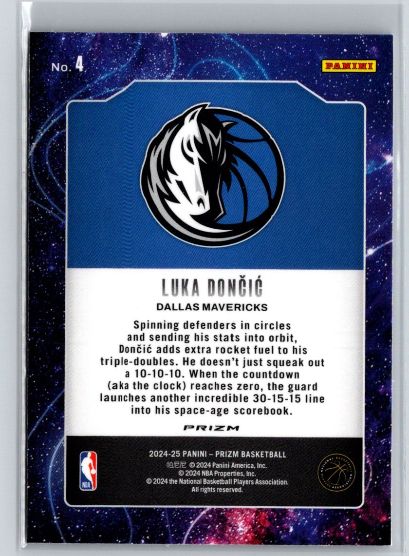 2024-25 Panini Prizm #4 Luka Doncic Deep Space Prizms Silver M29
