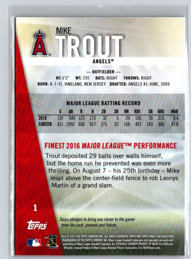2017 Finest #1 Mike Trout M29