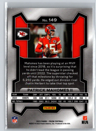 2023 Panini Prizm #149 Patrick Mahomes II M30