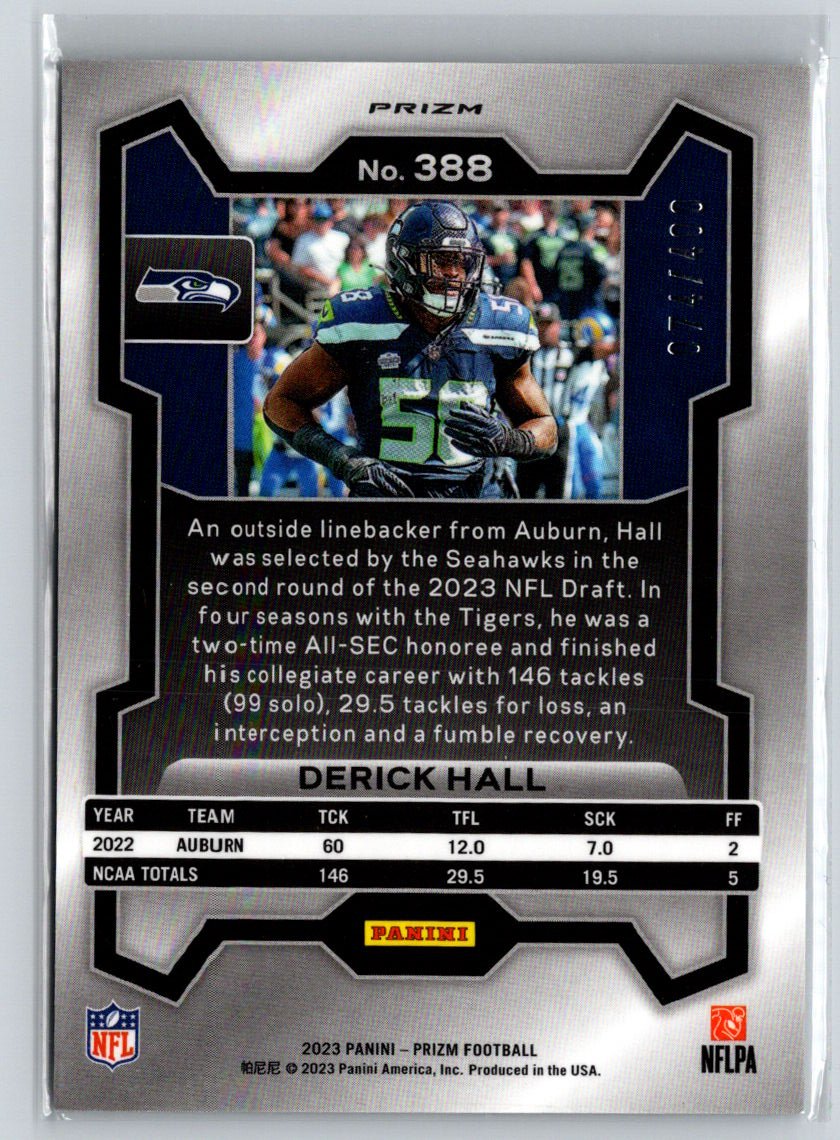 2023 Panini Prizm #388 Derick Hall Pandora #/400 M30