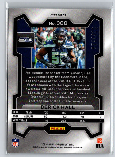 2023 Panini Prizm #388 Derick Hall Pandora #/400 M30