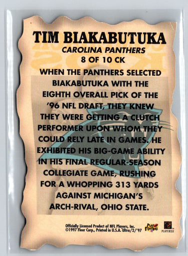 1997 Ultra #8 CK Tim Biakabutuka Comeback Kids M30