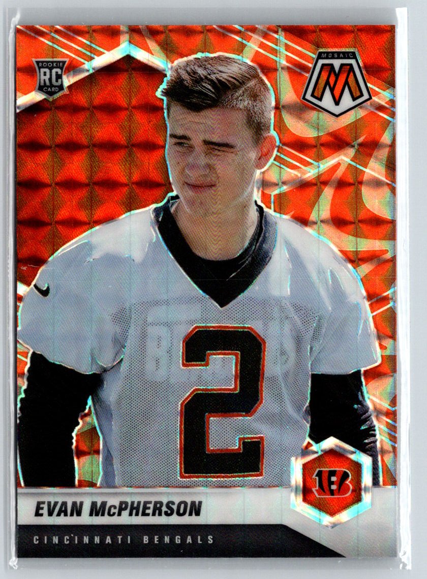 2021 Panini Mosaic #361 Evan McPherson Prizm Reactive Orange M30