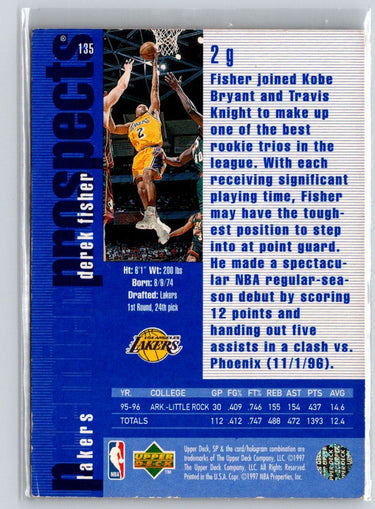 1996-97 SP #135 Derek Fisher Premier Prospects Box Set M31