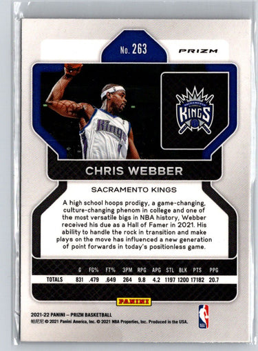2021-22 Panini Prizm #263 Chris Webber Red White and Blue M31