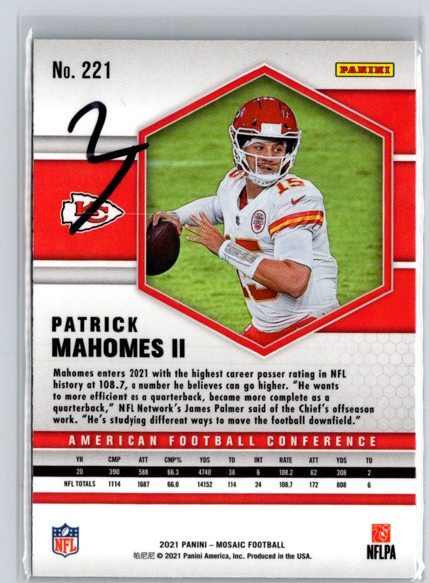 2021 Panini Mosaic #221 Patrick Mahomes II M31