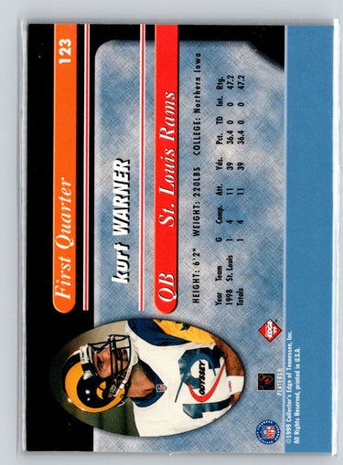 1999 Collector's Edge Odyssey #123 Kurt Warner M32