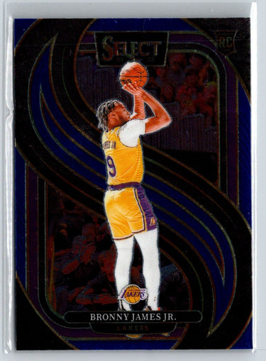2024-25 Panini Select #179 Bronny James Jr. Blue (Retail) M32