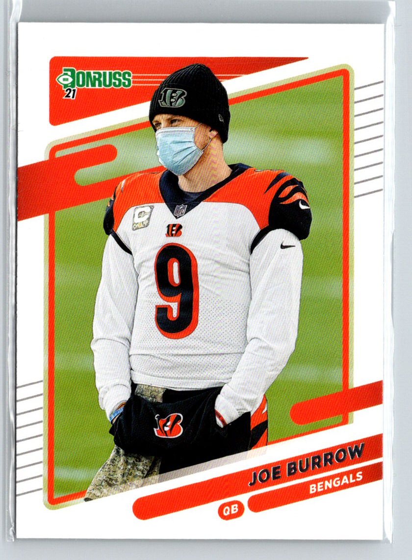 2021 Donruss #211b Joe Burrow No Helmet M32