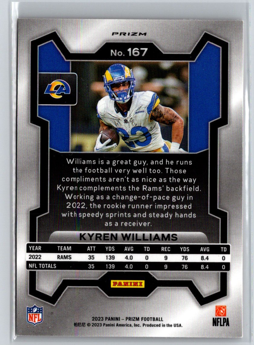 2023 Panini Prizm #167 Kyren Williams Disco M33