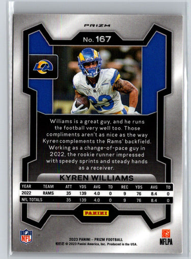 2023 Panini Prizm #167 Kyren Williams Disco M33