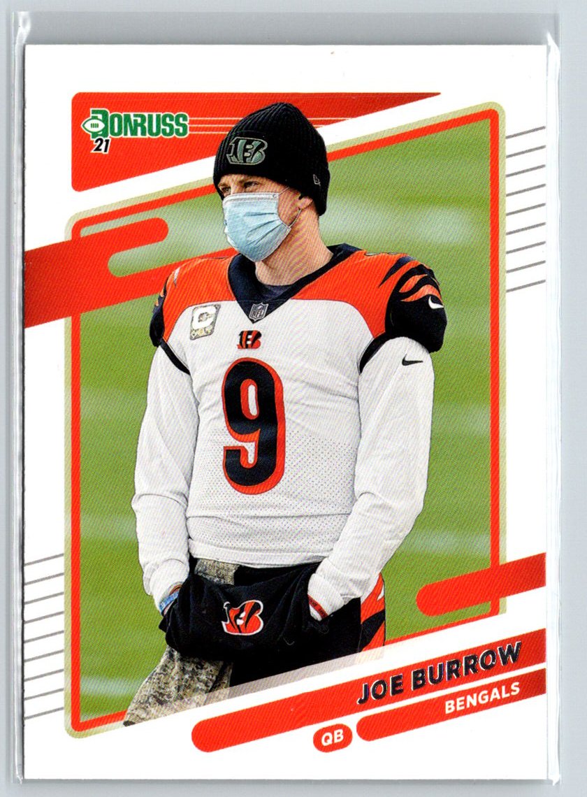 2021 Donruss #211b Joe Burrow No Helmet M33