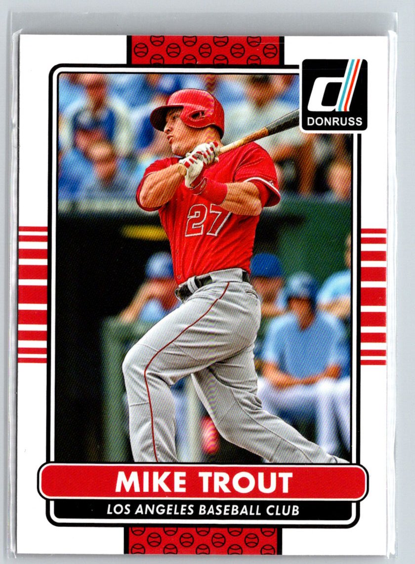 2015 Donruss #100 Mike Trout : Reversed negative M33