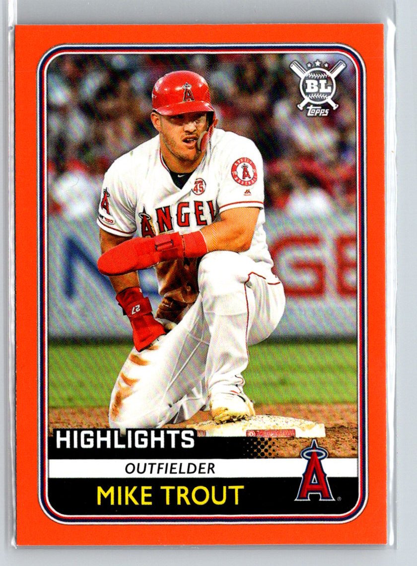 2020 Topps Big League #293 Mike Trout Orange M34