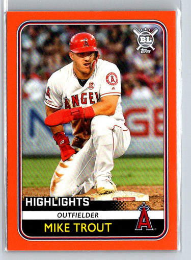 2020 Topps Big League #293 Mike Trout Orange M34