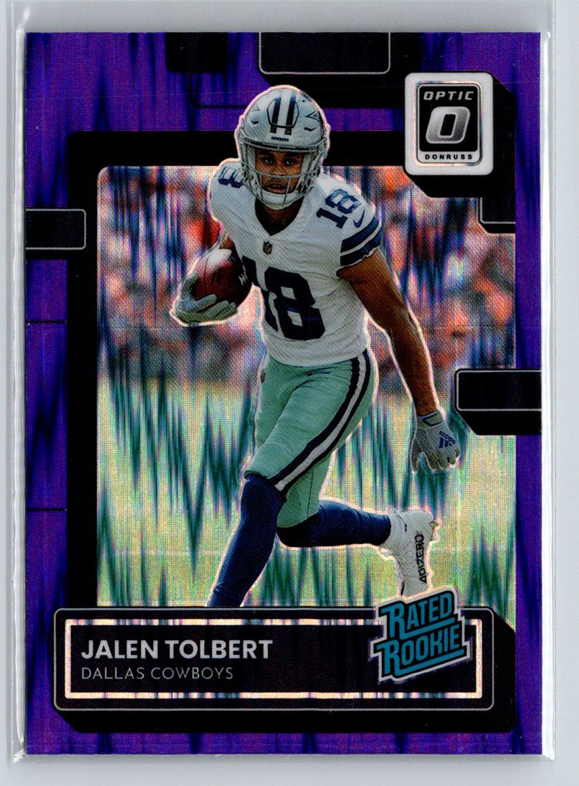 2022 Donruss Optic #231 Jalen Tolbert Purple Shock M34
