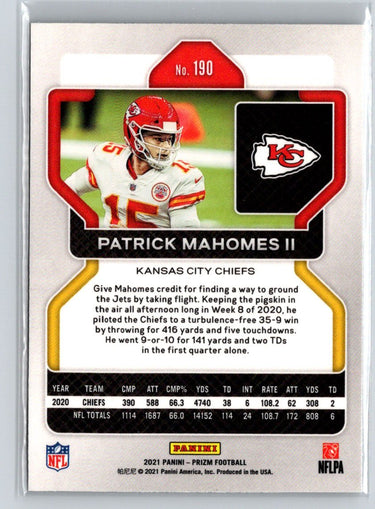 2021 Panini Prizm #190 Patrick Mahomes II M34