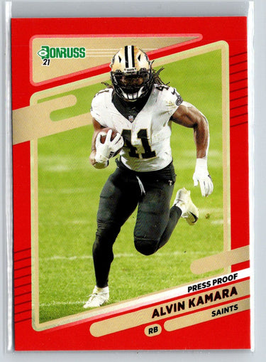 2021 Donruss - Press Proof Red #94 Alvin Kamara M35