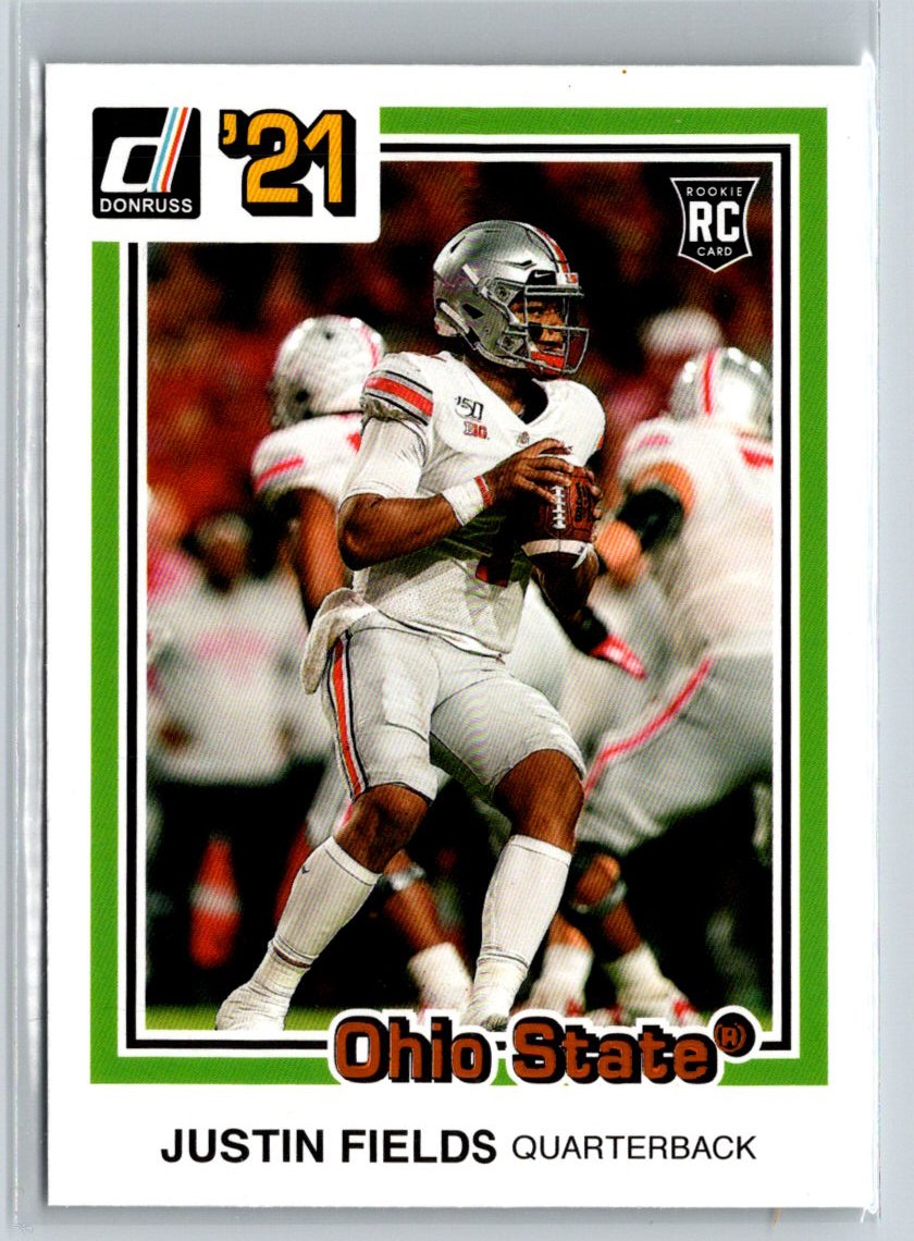2021 Panini Chronicles Draft Picks #33 Justin Fields Orange M36