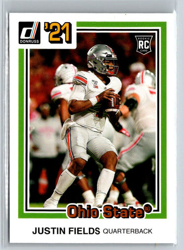 2021 Panini Chronicles Draft Picks #33 Justin Fields Orange M36