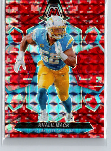 2024 Panini Mosaic #125 Khalil Mack Mosaic Camo Red M36