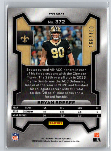 2023 Panini Prizm #372 Bryan Bresee Pandora #/400 M36