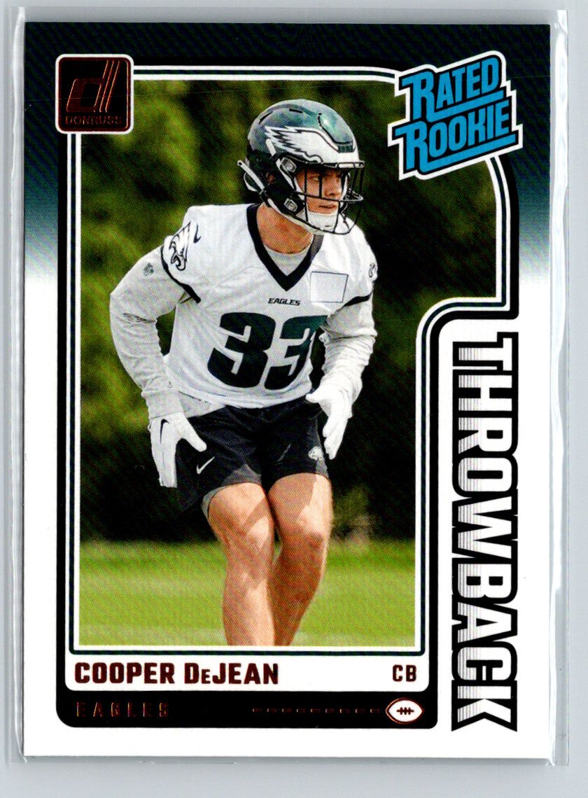 2024 Donruss - Rated Rookies Throwback #47 Cooper DeJean M36